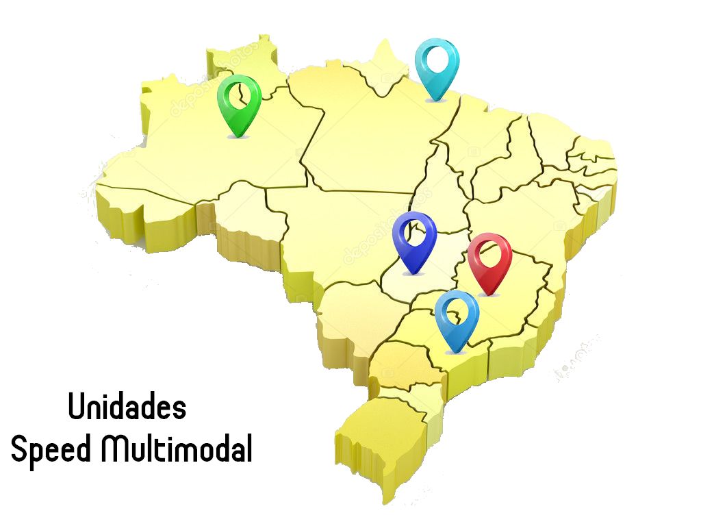 Mapa de Localização das Unidades da Speed Multimodal