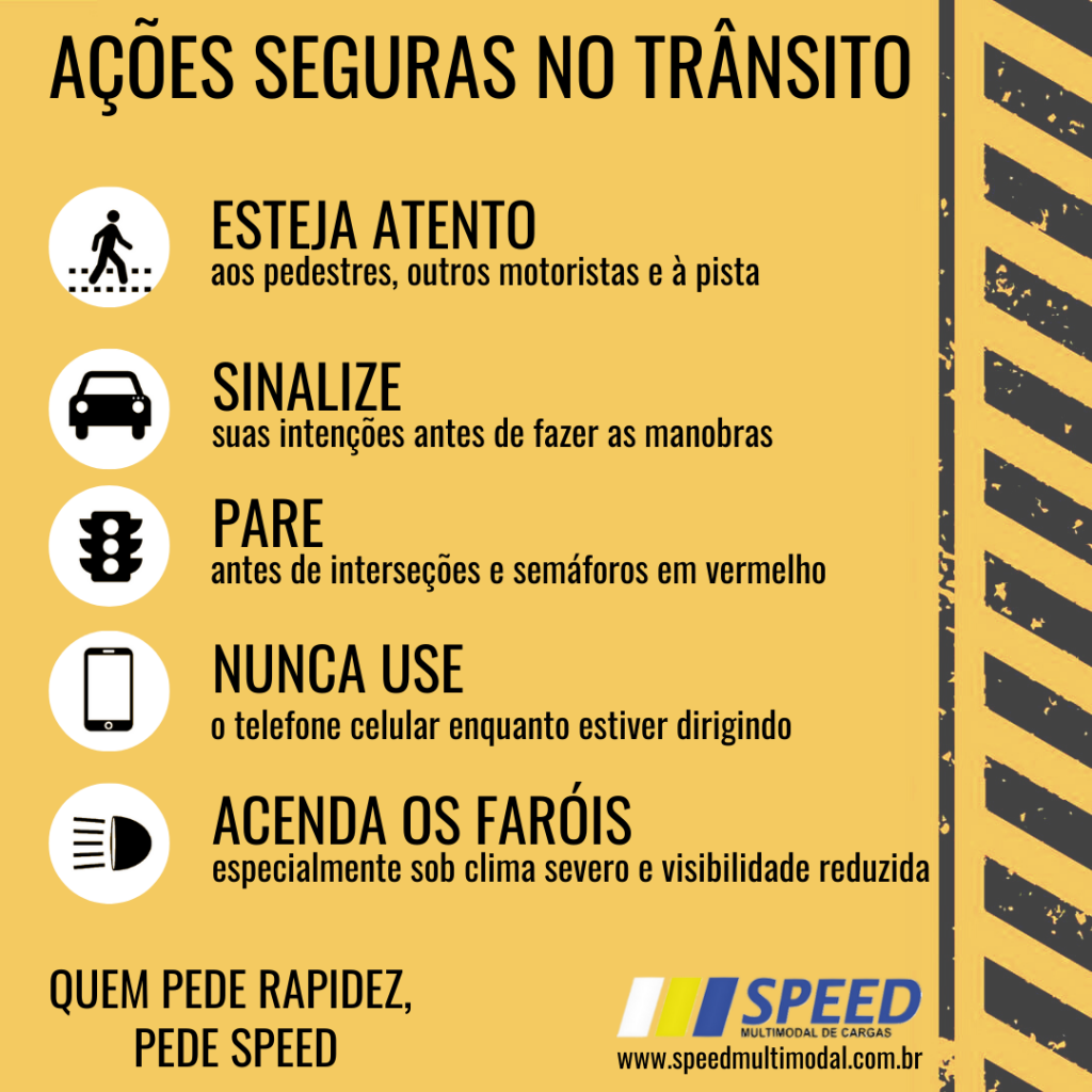 5 Ações Seguras no Trânsito