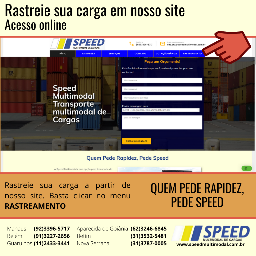 Rastreamento de Carga Speed Multimodal